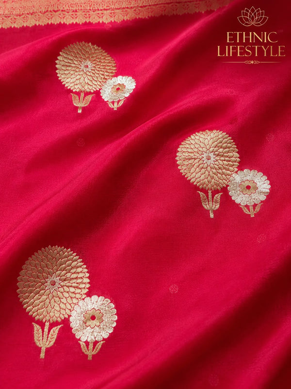 Genda Phool - Crepe Silk Zari Saree