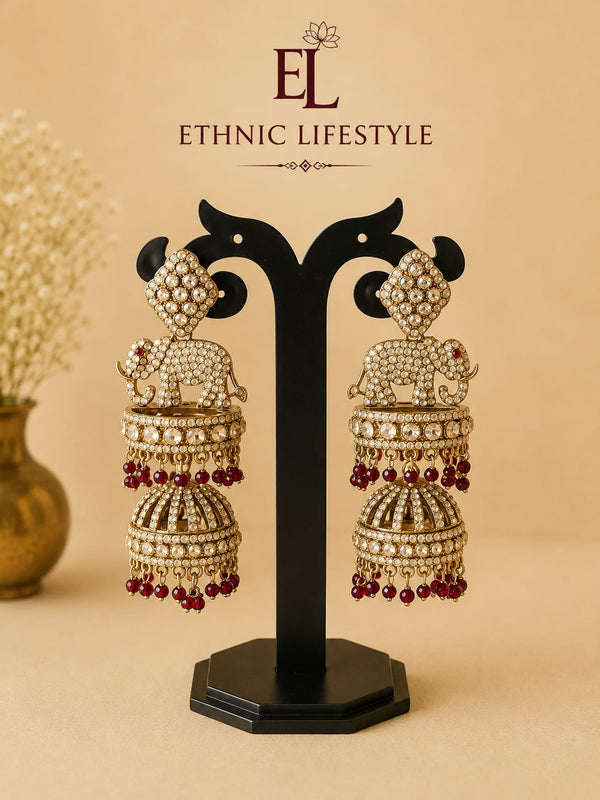 Royal Elephant Jhumkas
