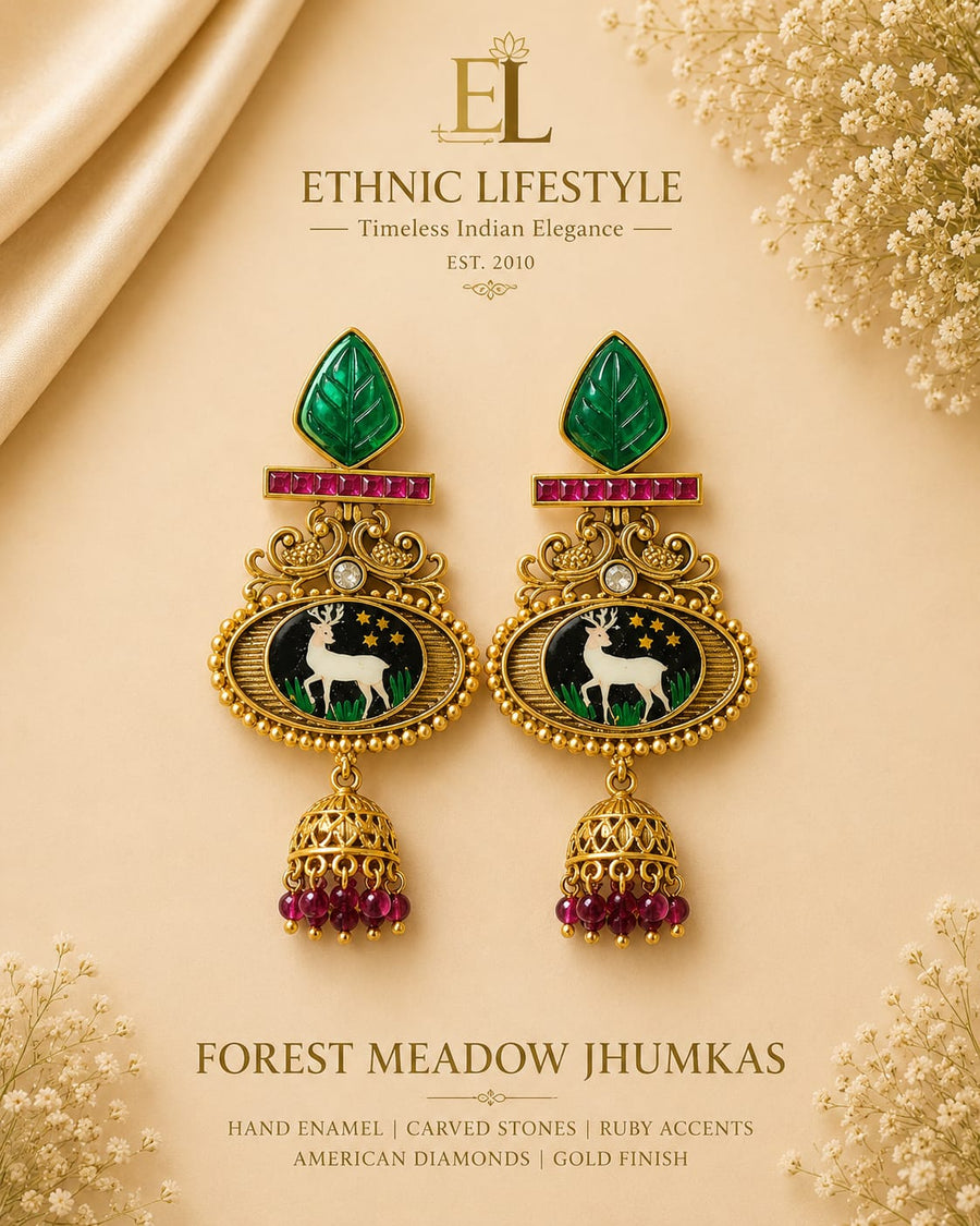 Forest Meadow Jhumkas