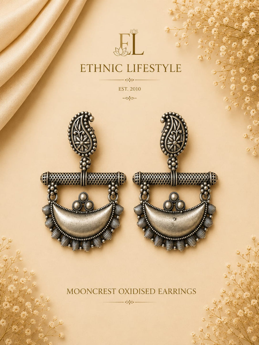 Mooncrest Oxidised Earrings