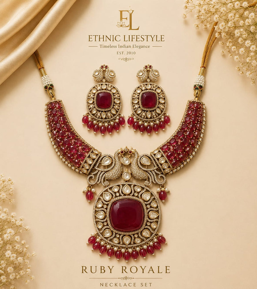 Ruby Royale Necklace Set