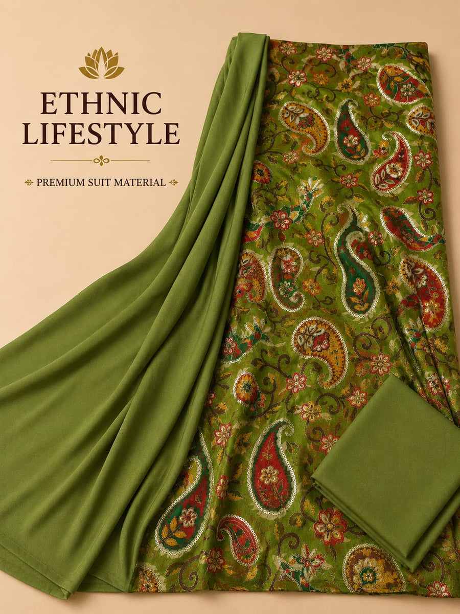 Premium Crepe Silk Suit Material