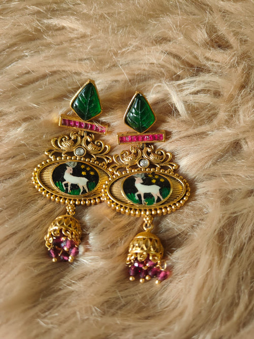 Forest Meadow Jhumkas