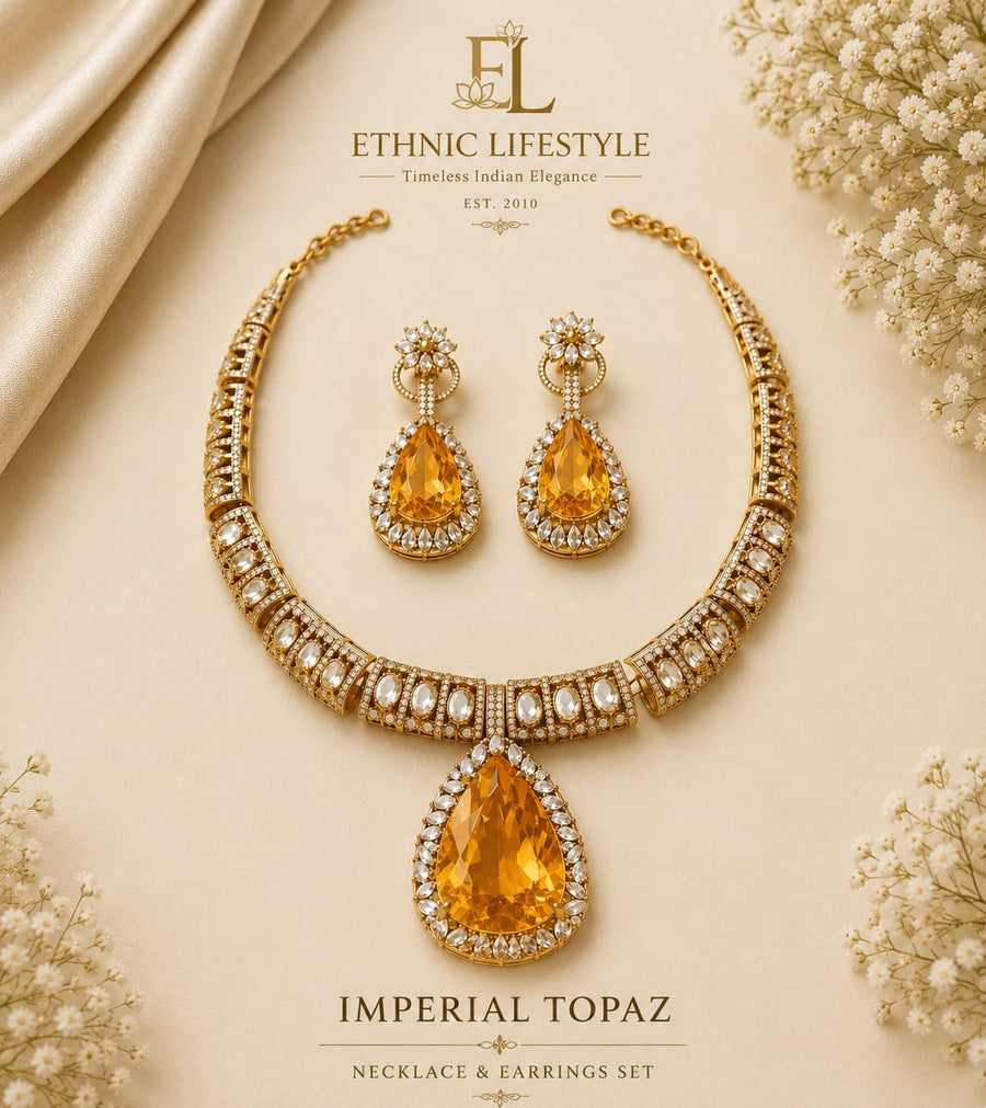 Imperial Topaz Necklace Set