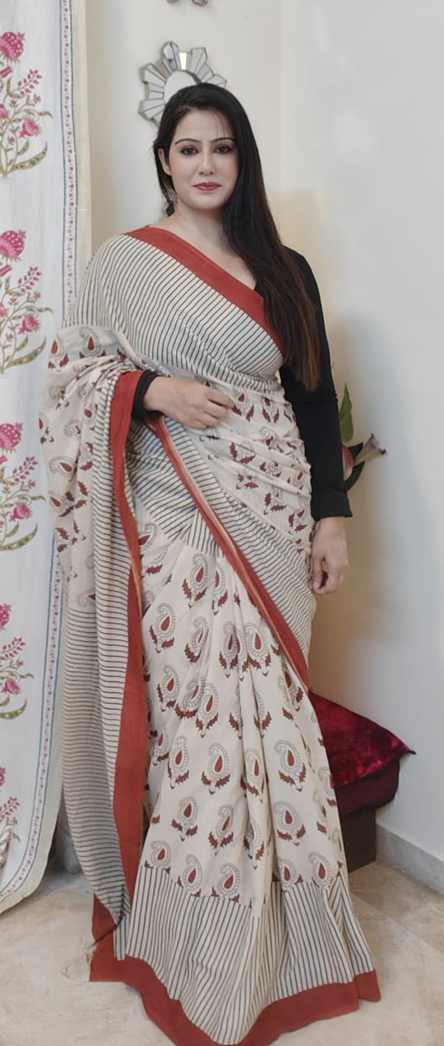 Mulmul Cotton Saree