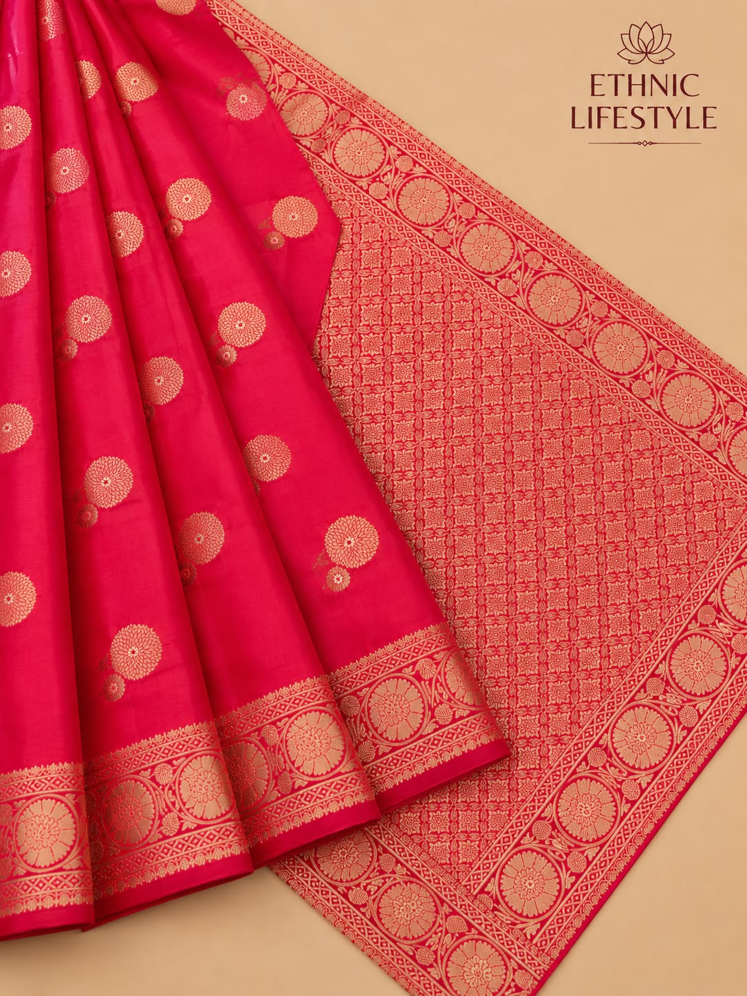 Genda Phool - Crepe Silk Zari Saree
